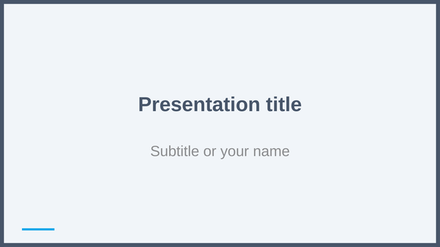 Slate theme: title slide
