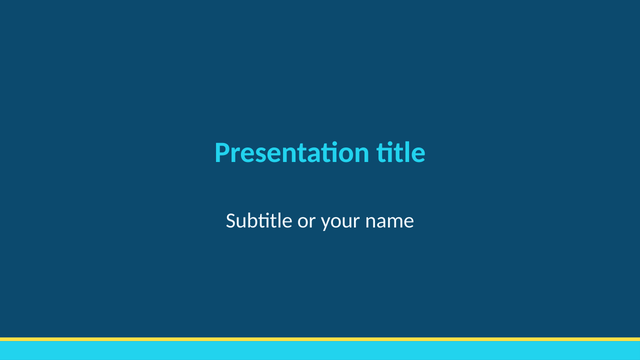 Ocean theme: title slide